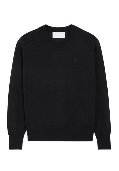 maglione adc uomo nero AMI PARIS | HKS866.KN00390180